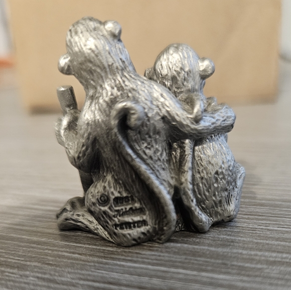 Vintage Pewter Monkey Figurine - Picture 4 of 9